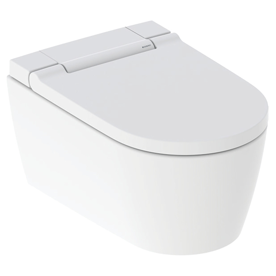 WCdouche AQUACLEAN SELA UP
cuvette murale en céramique
pour chasse d'eau à encastrer
sans rebord de rinçage
technologie de rinçage
Turbo-Flush, douche à eau
tempérée, buse pour dames
télécommande, matériel de
fixation et de raccordement
siège avec couvercle, Soft-Closing
Soft-Opening, 230 V
sans machettes 857 106
