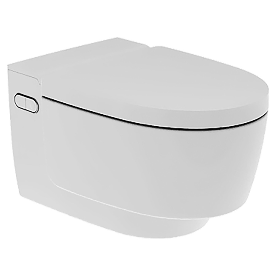 WCdouche AQUACLEAN MERA
COMFORT UP
cuvette murale en céramique
blanc, pour chasse d'eau à
encastrer, sans rebord de
rinçage, douche à eau tempérée
avec technologie de douche
Whirl-Spray, buse pour dames
comfortlight, séchage à
air chaud, absorption des
odeurs, télécommande, matériel
de fixation et de raccordement
manchette d'écoulement
siège pour chauffé avec
couvercle blanc abaissement
automatique, 230 V, 2000 W