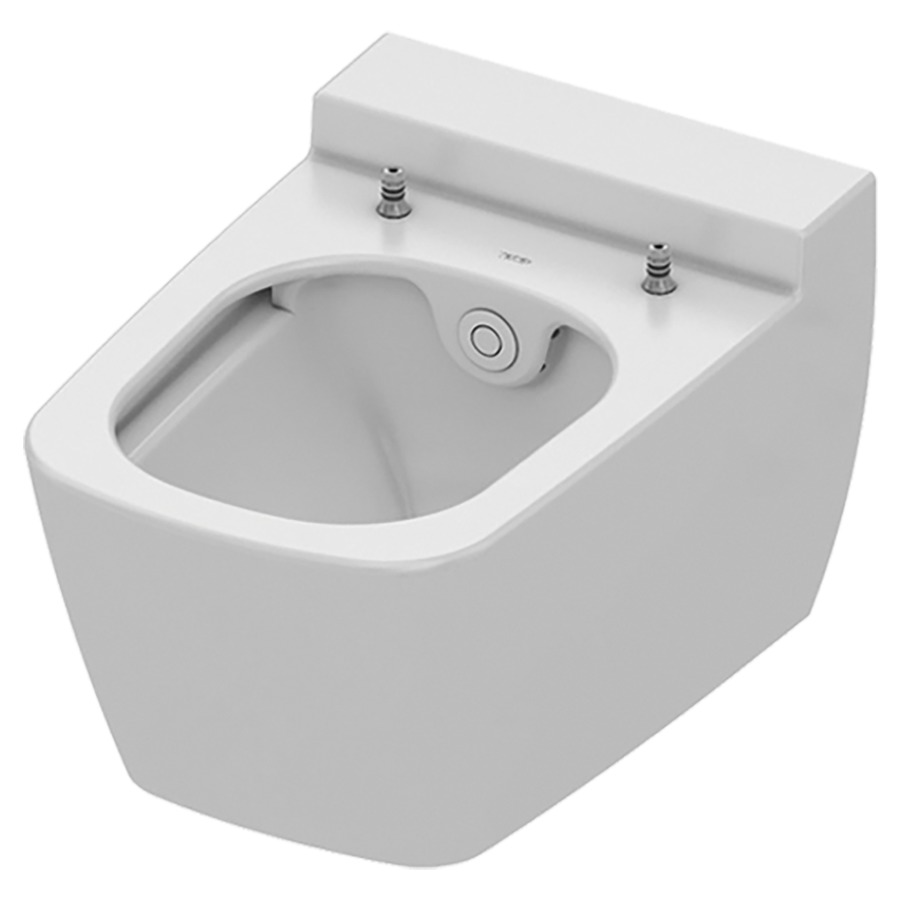 WCdouche TECEone UP
cuvette murale en céramique
pour chasse d'eau à encastrer
avec raccordements chachés
sans couvercle, matériel de
fixation, raccordement d'eau
froide assurer sur place