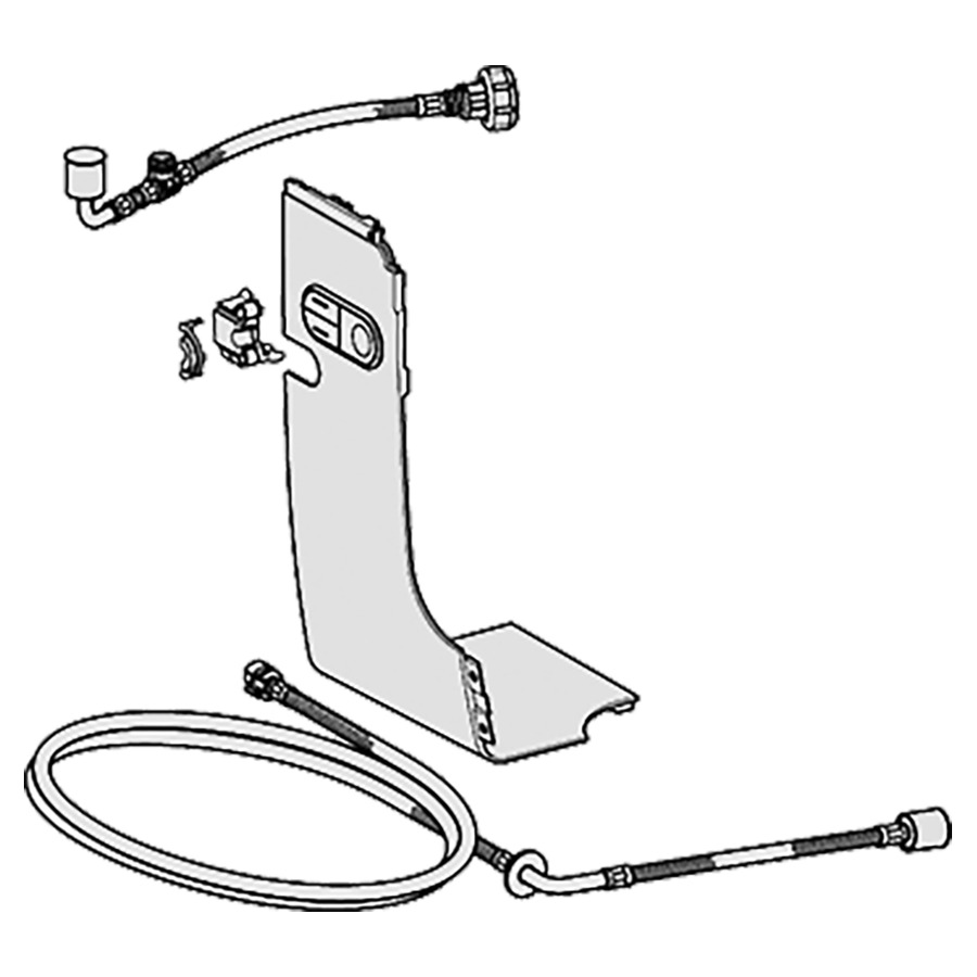 Set de raccordement d'eau
pour WCdouche AQUACLEAN MERA
UP à la chasse d'eau à
encastrer Kappa
raccordement 19,5 cm