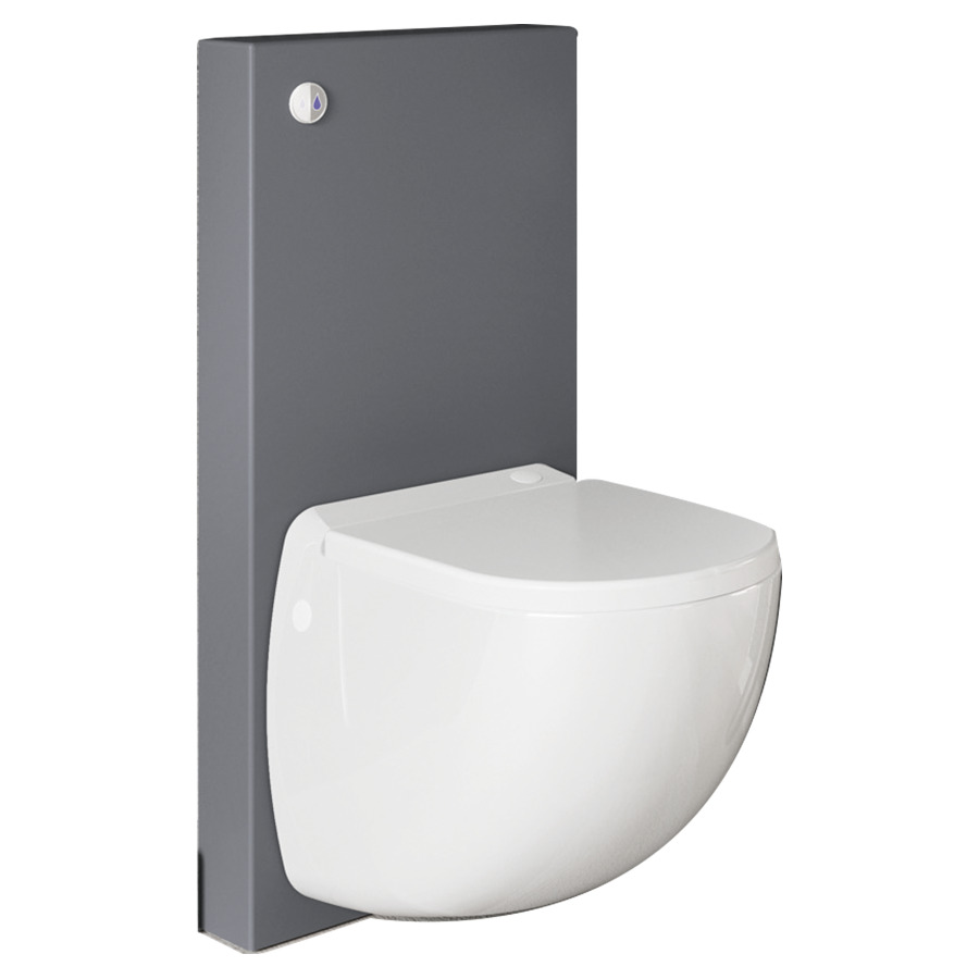 Cuvette murale SANICOMPACT
COMFORT BOX
céramique, revêtement
anticalcaire, broyeur, cadre
de montage et revêtement
intégré, avec siège de WC
antibactérien avec abaissement
automatique, technologie
silence, 220-240 V, 500 W