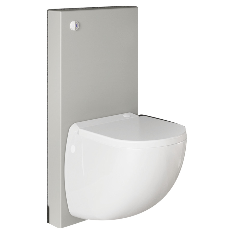 Cuvette murale SANICOMPACT
COMFORT BOX
céramique, revêtement
anticalcaire, broyeur, cadre
de montage et revêtement
intégré, avec siège de WC
antibactérien avec abaissement
automatique, technologie
silence, 220-240 V, 500 W