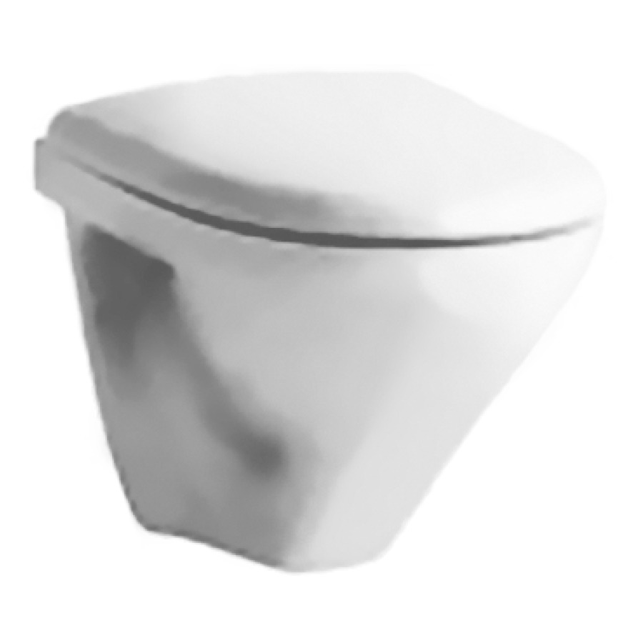 Cuvette murale MODERNA R
COMPACT UP, céramique
pour chasse d'eau à encastrer