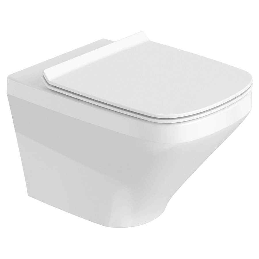 Cuvette murale DURASTYLE UP
54 x 37 cm, rimless, céramique
pour chasse d'eau à encastrer
matériel de fixation Durafix
