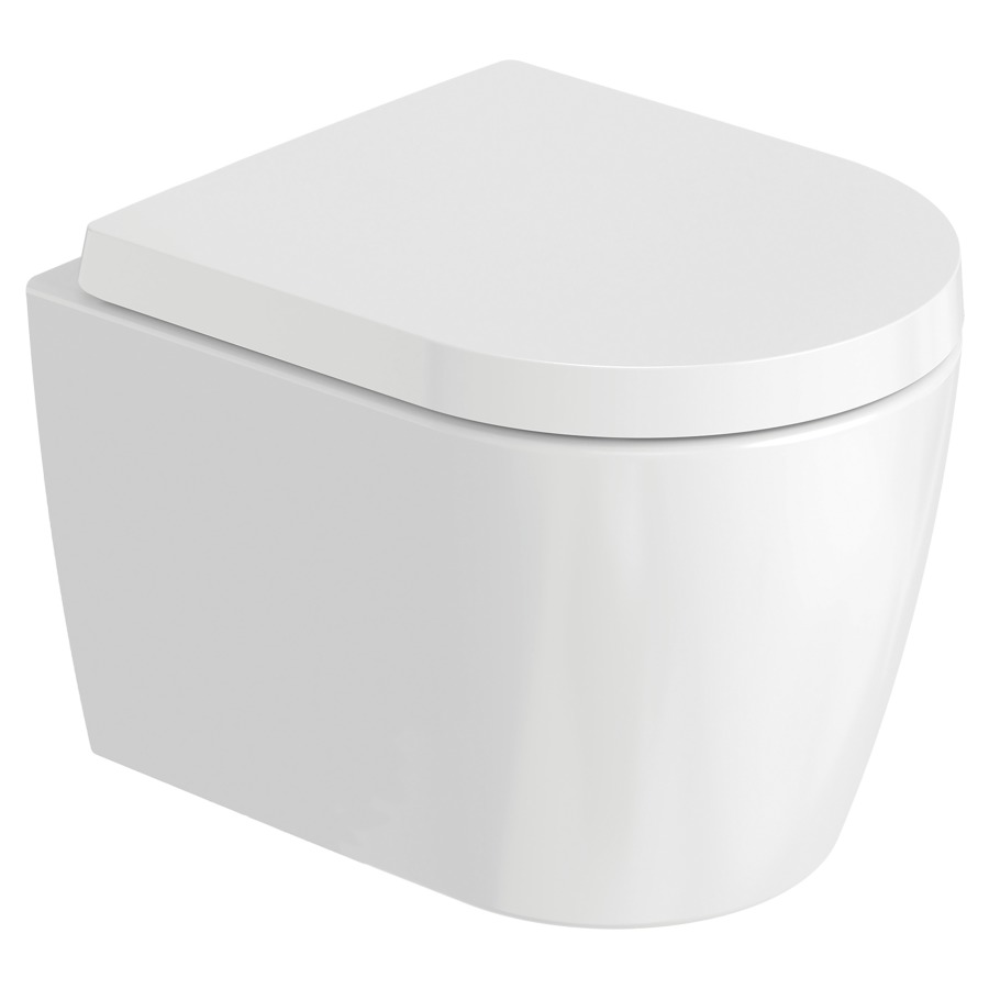 Cuvette murale ME BY STARCK
COMPACT UP, 48 x 37 cm
rimless, céramique
pour chasse d'eau à encastrer
matériel de fixation Durafix