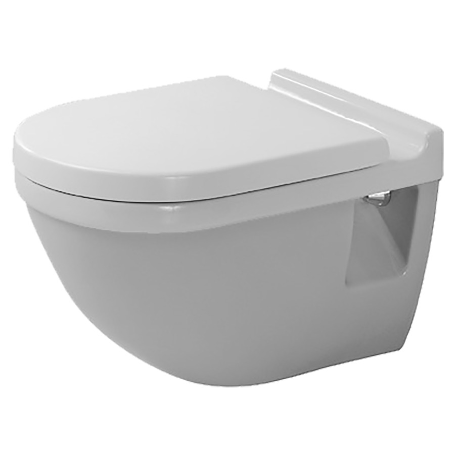 Cuvette murale STARCK 3 UP
entraxe de fixations 230 mm
céramique, pour chasse d'eau
à encastrer, sans matériel
de fixation 227 035