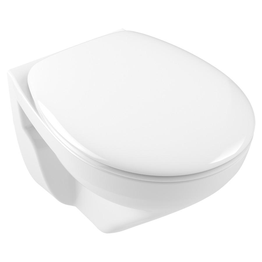 Cuvette murale O.NOVO COMPACT
UP, 49 x 36 cm, céramique
sans bride, DirectFlush
pour chasse d'eau à encastrer