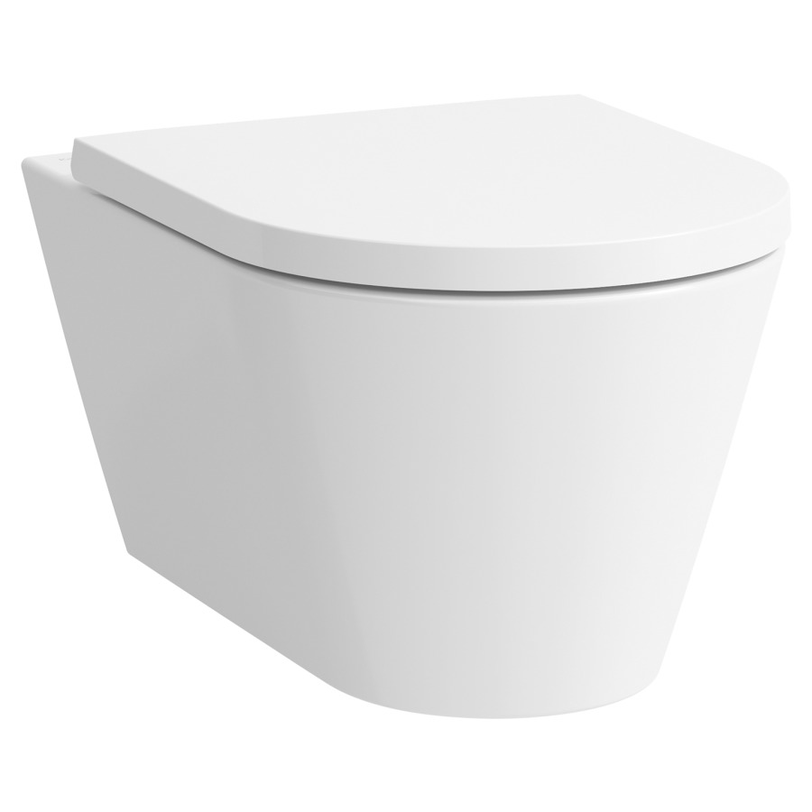 Cuvette murale KARTELL LAUFEN
UP, Silent flush, rimless
céramique, pour chasse d'eau à
encastrer, avec protection
sonore et matériel de fixation