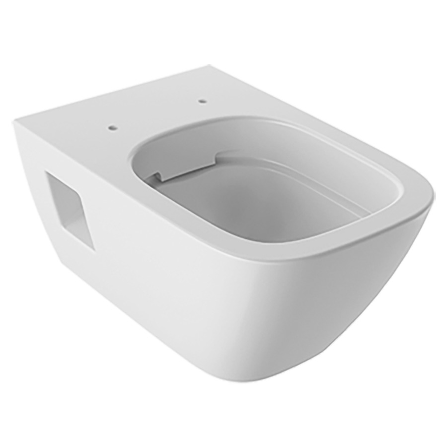 Cuvette murale RENOVA PLAN UP
Rimfree, céramique
pour chasse d'eau à encastrer