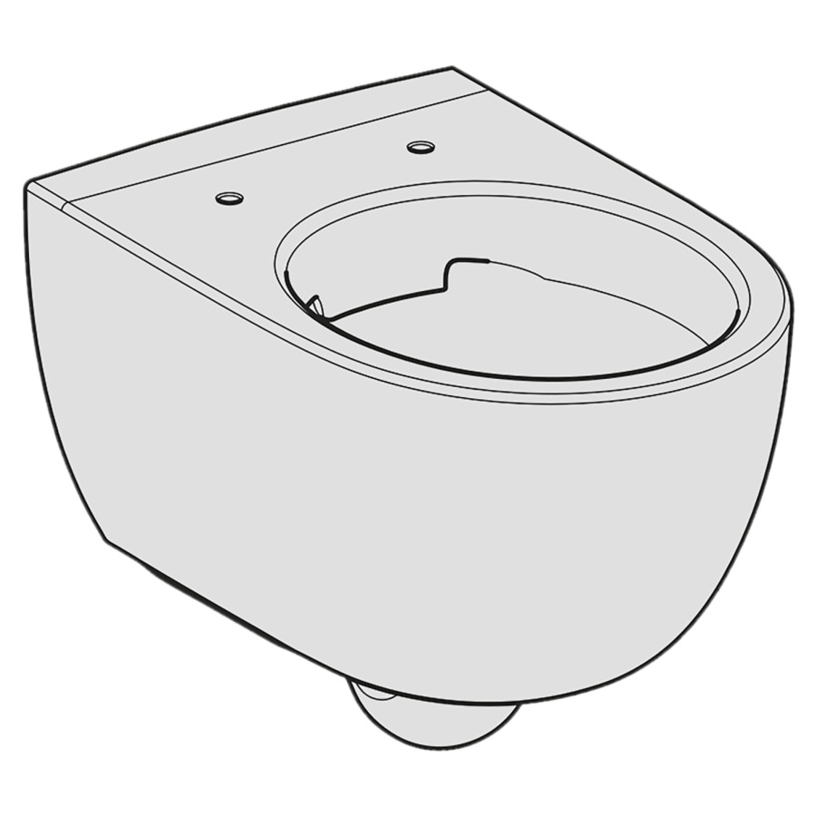 Cuvette murale RENOVA COMFORT
UP, céramique, réhaussée
Rimfree, pour chasse d'eau à
encastrer