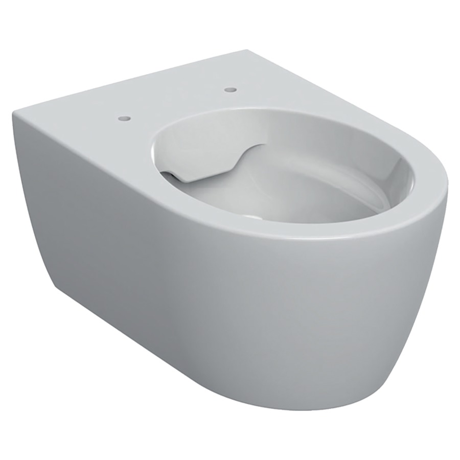 Cuvette murale ICON UP
Rimfree, céramique
forme fermée, pour chasse
d'eau à encastrer