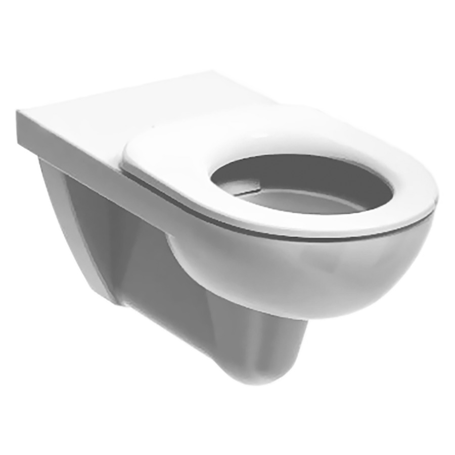 Cuvette murale RENOVA COMFORT
UP, Rimfree, céramique
pour chasse d'eau à encastrer