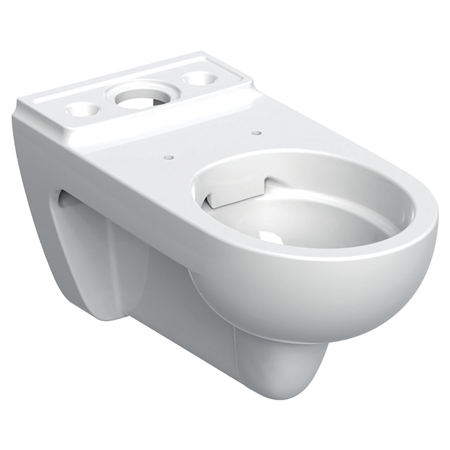 Cuvette murale RENOVA
Rimfree, céramique
pour chasse d'eau apparente