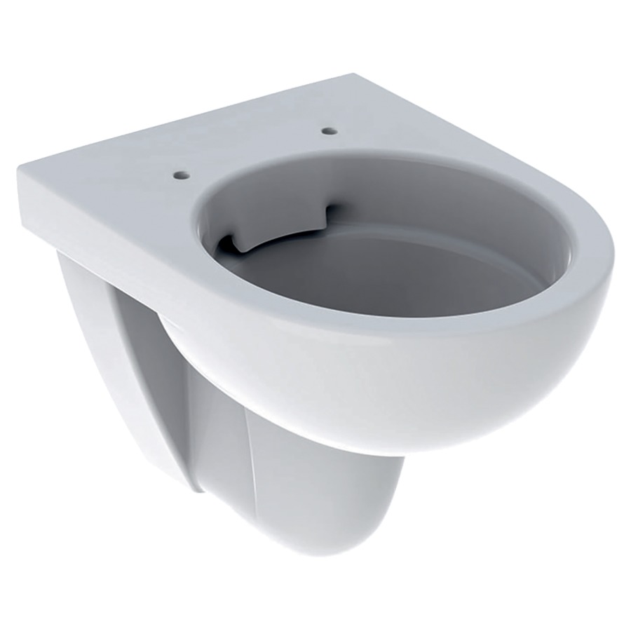 Cuvette murale RENOVA COMPACT
UP, Rimfree, céramique
pour chasse d'eau à encastrer