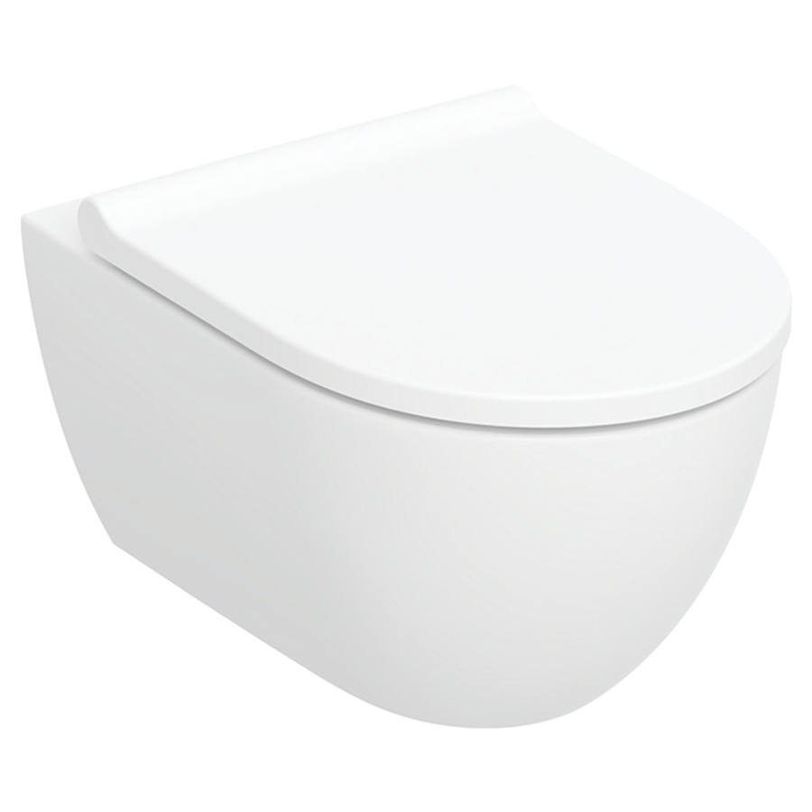 Cuvette murale Set ACANTO UP
céramique, forme fermée
TurboFlush, pour chasse d'eau
à encastrer, avec siège de WC
avec abaissement automatique
charnières QuickRelease
avec matériel de fixation