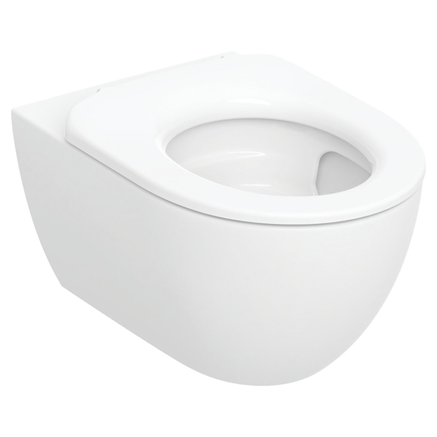 Cuvette murale Set ACANTO UP
céramique, forme fermée
TurboFlush, pour chasse d'eau
à encastrer, avec lunette
de WC