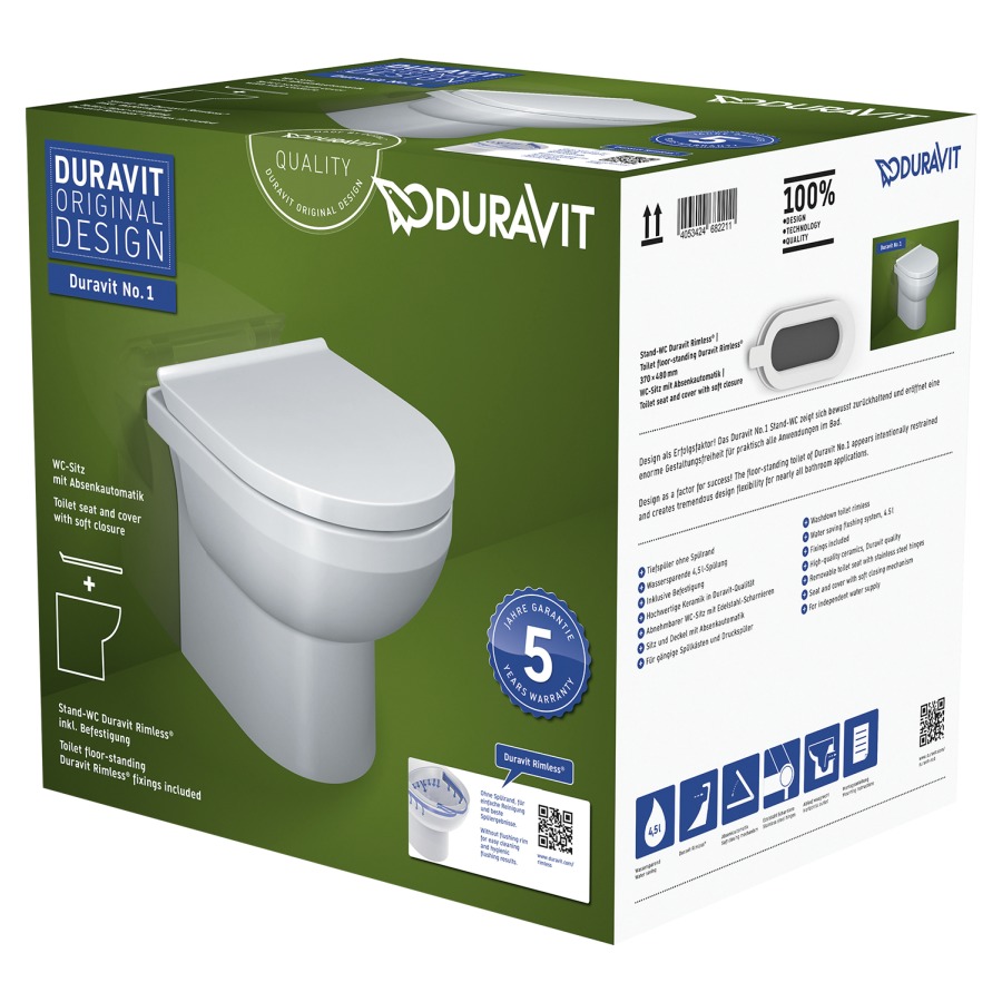 Cuvette au sol Set Duravit No. 1