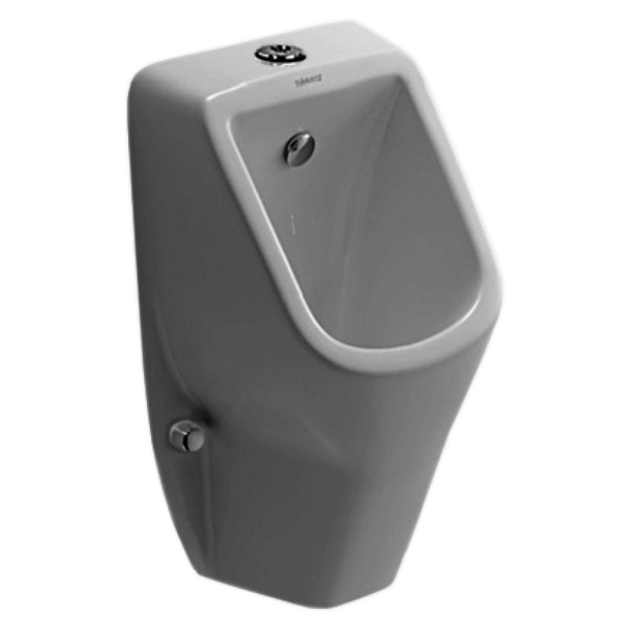Urinoir D-CODE
céramique, sans couvercle
entrée d'eau en haut
sans bord de rinçage, raccor-
dement 1/2", buse de rinçage
set d'entrée, vidage
avec plaque en céramique
siphon bouteille D 32 mm
matériel de fixation