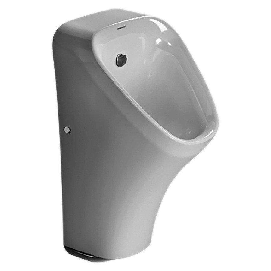 Urinoir à aspiration DURASTYLE
céramique, pour alimentation
au réseau, entrée d'eau
derrière, sortie cachée
horizontale, commande
électronique, avec buse de
rinçage, set d'alimentation
membrane anti-odeurs, matériel
de fixation, sans set de
raccordement réseau