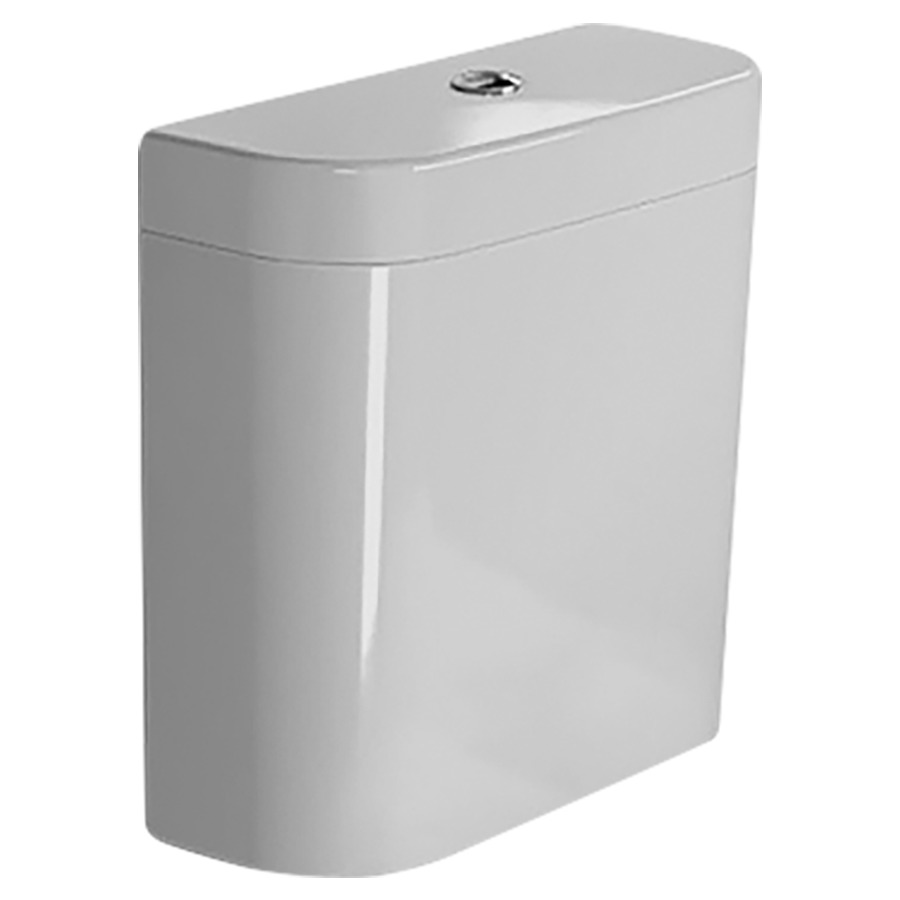 Chasse d'eau HAPPY D.2
céramique, entrée d'eau en bas
à gauche, garniture intérieure
Dual-Flush, rinçage 6/3 litres