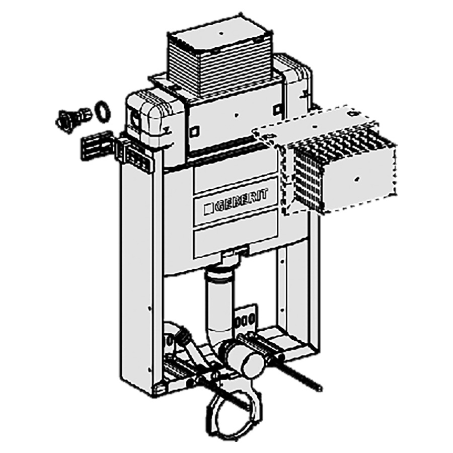 Chasse à encastrer Combifix Omega type 98