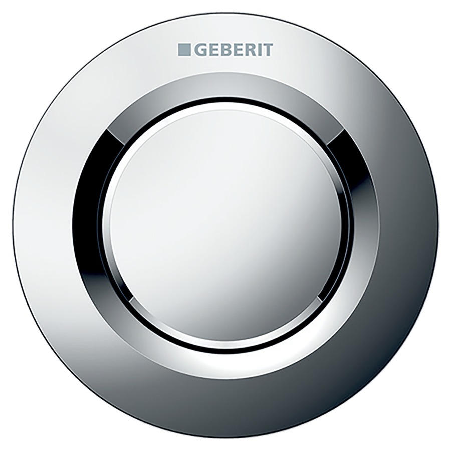 Commande de WC Typ 01 ronde UP
à déclenchement pneumatique du rinçage
rinçage à 1 quantité, poussoir à encastrer