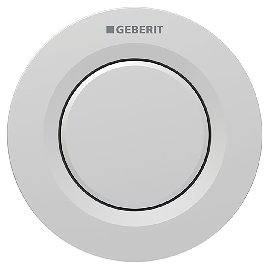 Commande de WC Typ 01 ronde UP
à déclenchement pneumatique du rinçage
rinçage à 1 quantité, poussoir à encastrer