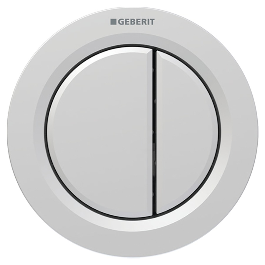 Commande à distance Typ 01 ronde UP
pneumatique, pour rinçage à 2 quantités
poussoir pour meubles
