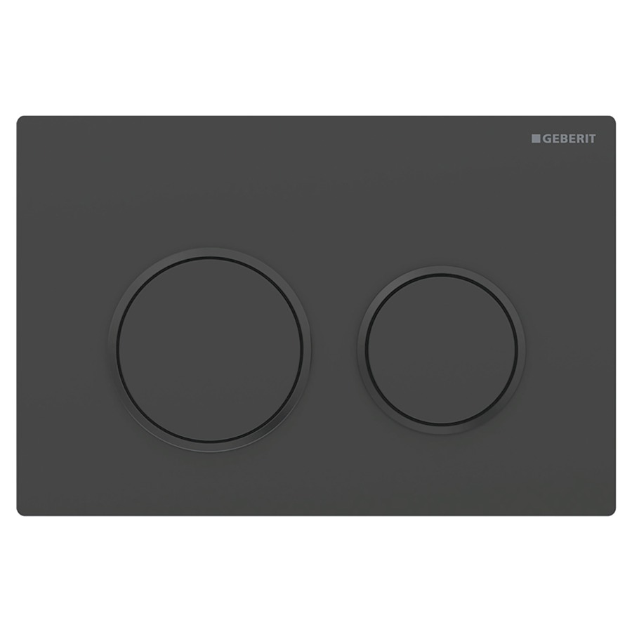 Plaque de déclenchement Omega20 ronde
Plastique, commande à deux quantités
par devant ou par dessus