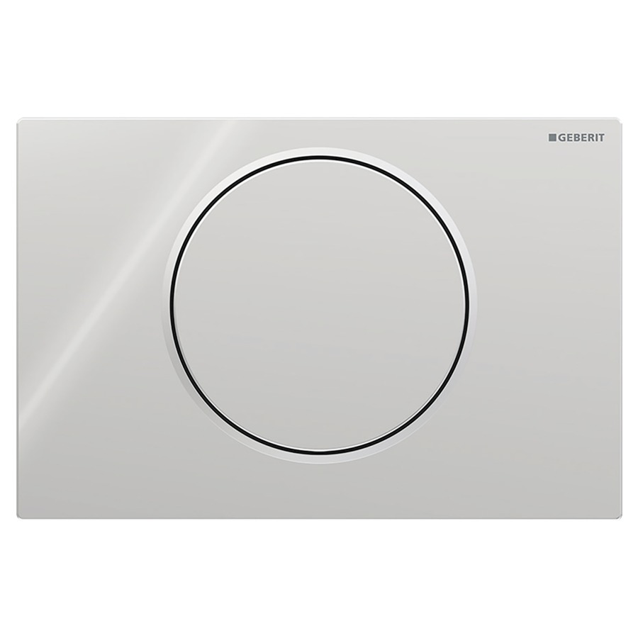Plaque de déclenchement Sigma10 ronde
commande rinçage-stop par devant
pour chasse d'eau à encastrer Sigma
