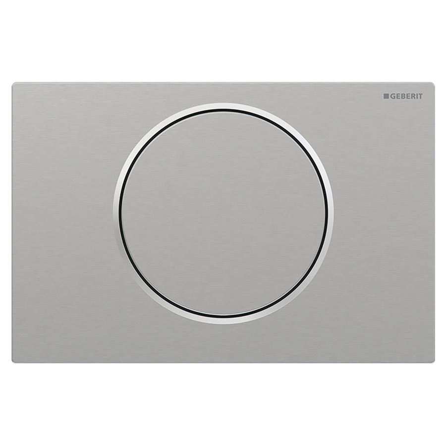 Plaque de déclenchement Sigma10 ronde
commande rinçage-stop par devant
pour chasse d'eau à encastrer Sigma