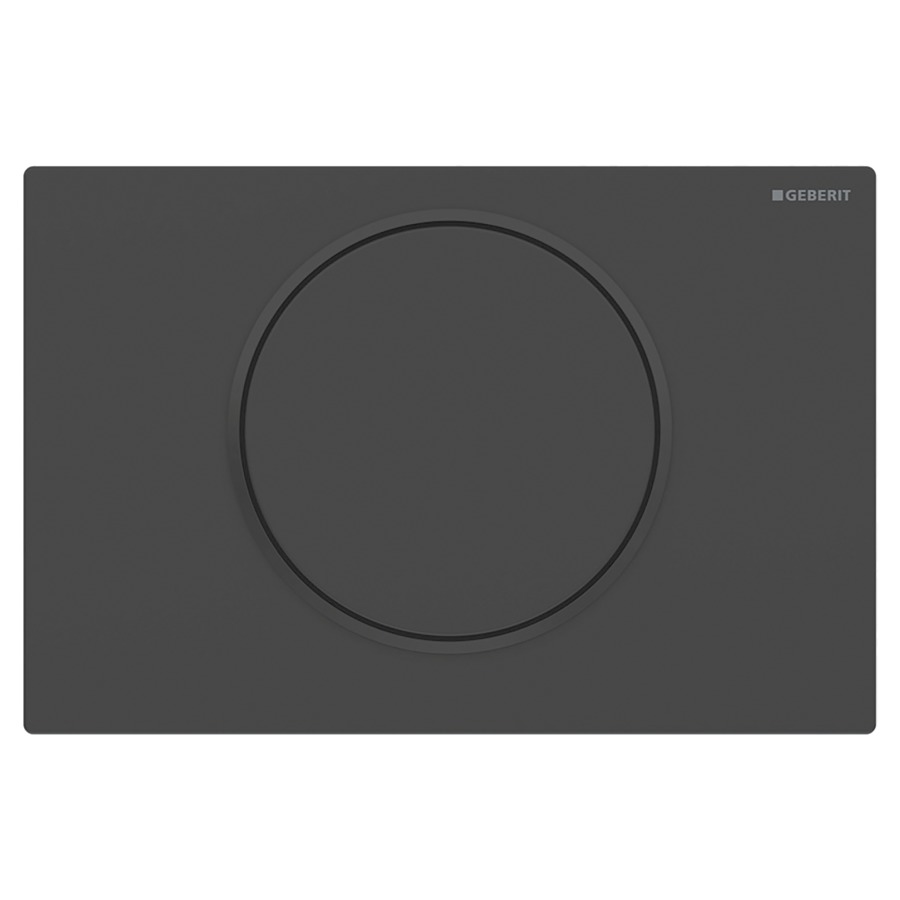 Plaque de déclenchement Sigma10 ronde
commande rinçage-stop par devant
pour chasse d'eau à encastrer Sigma