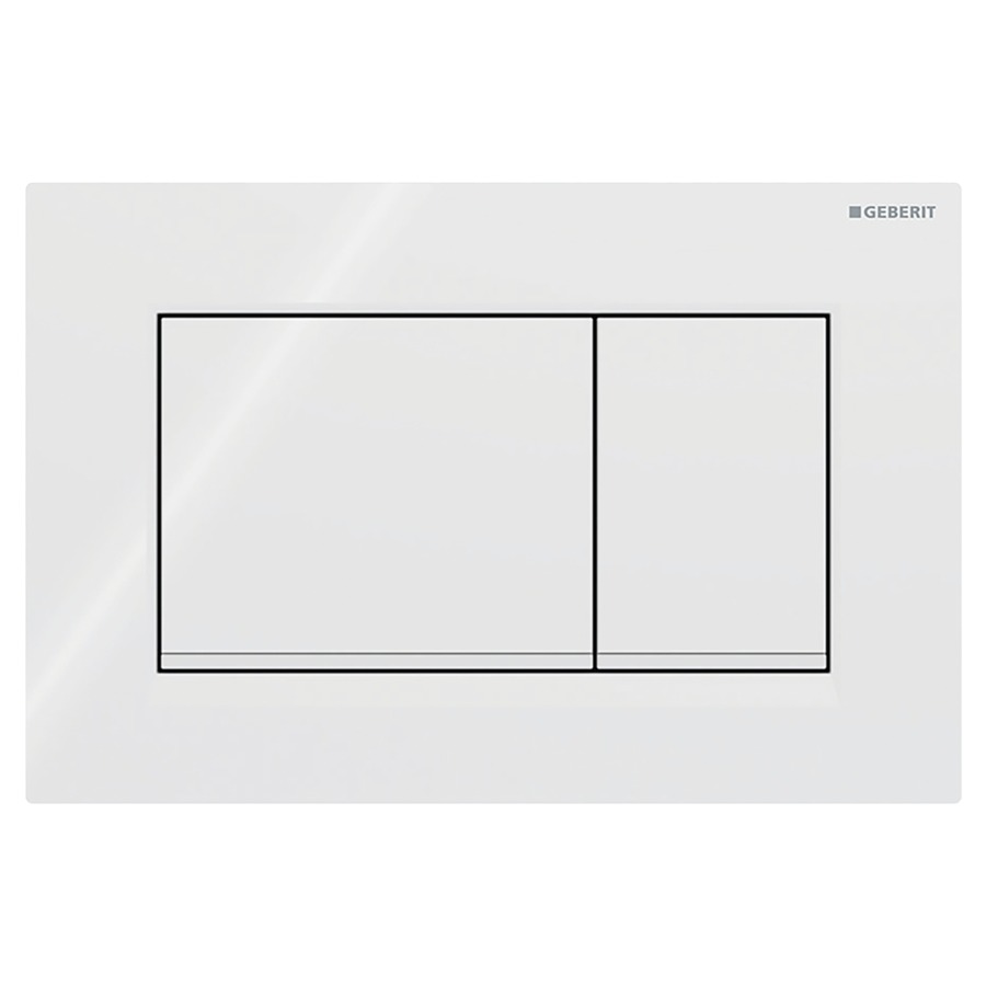 Plaque de déclenchement Sigma20 angulaire
Plastique, commande à deux 
quantités par devant