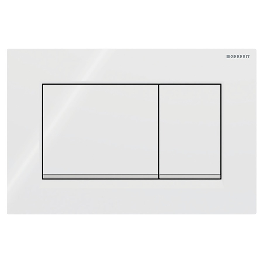 Plaque de déclenchement Sigma20 angulaire
Plastique, commande à deux 
quantités par devant