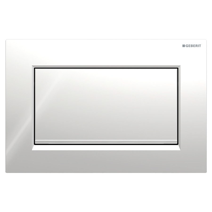Plaque de déclenchement Sigma10 angulaire
zinc moulé, commande 
rinçage-stop par devant, à visser