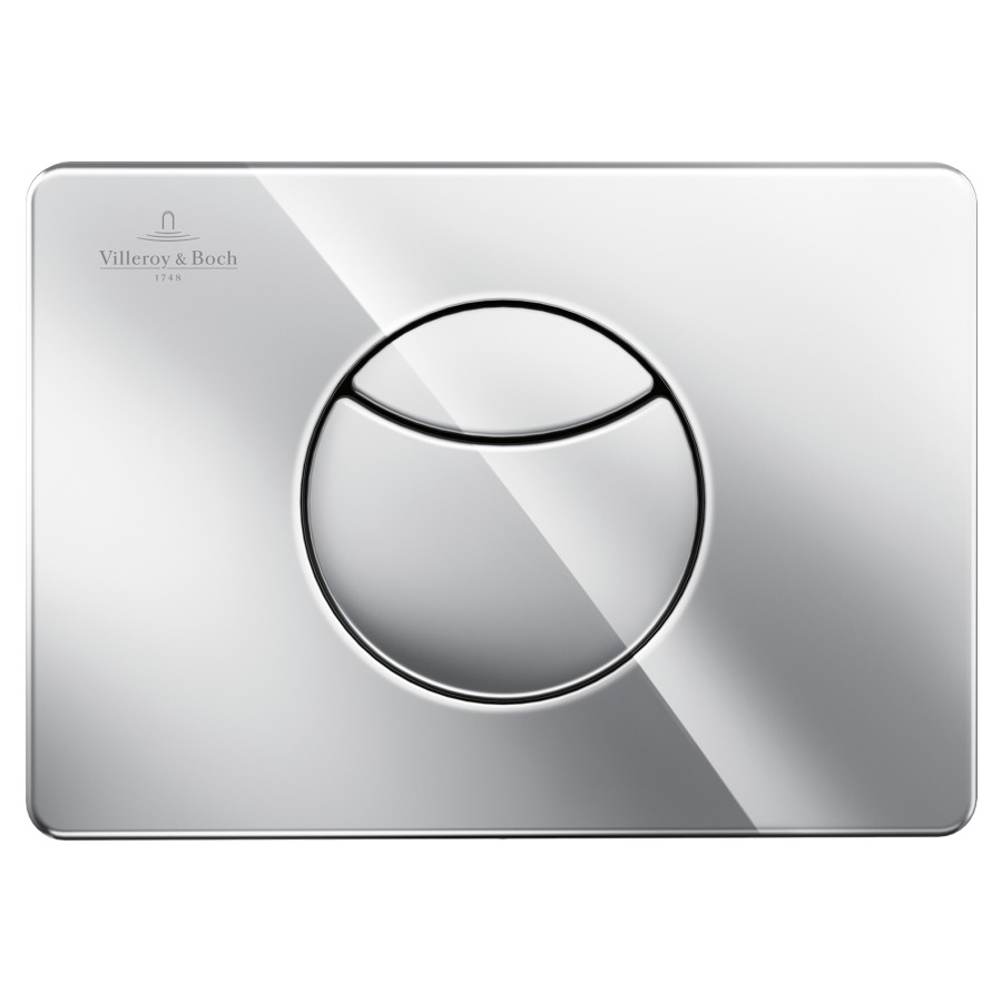 Plaque de fermeture VICONNECT
E100, matière synthétique
commande à deux quantités par
devant/au dessus, pour chasse
d'eau à encastrer ViConnect