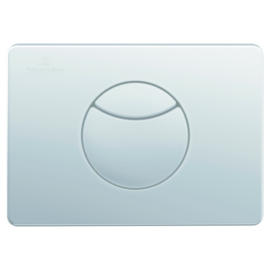 Plaque de fermeture VICONNECT
E100, matière synthétique
commande à deux quantités par
devant/au dessus, pour chasse
d'eau à encastrer ViConnect