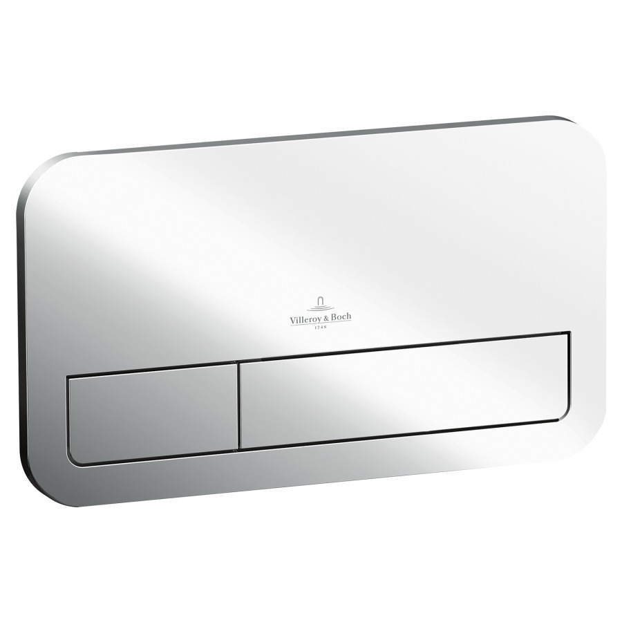 Plaque de fermeture VICONNECT
E200, matière synthétique
commande à deux quantités par
devant/au dessus, pour chasse
d'eau à encastrer ViConnect