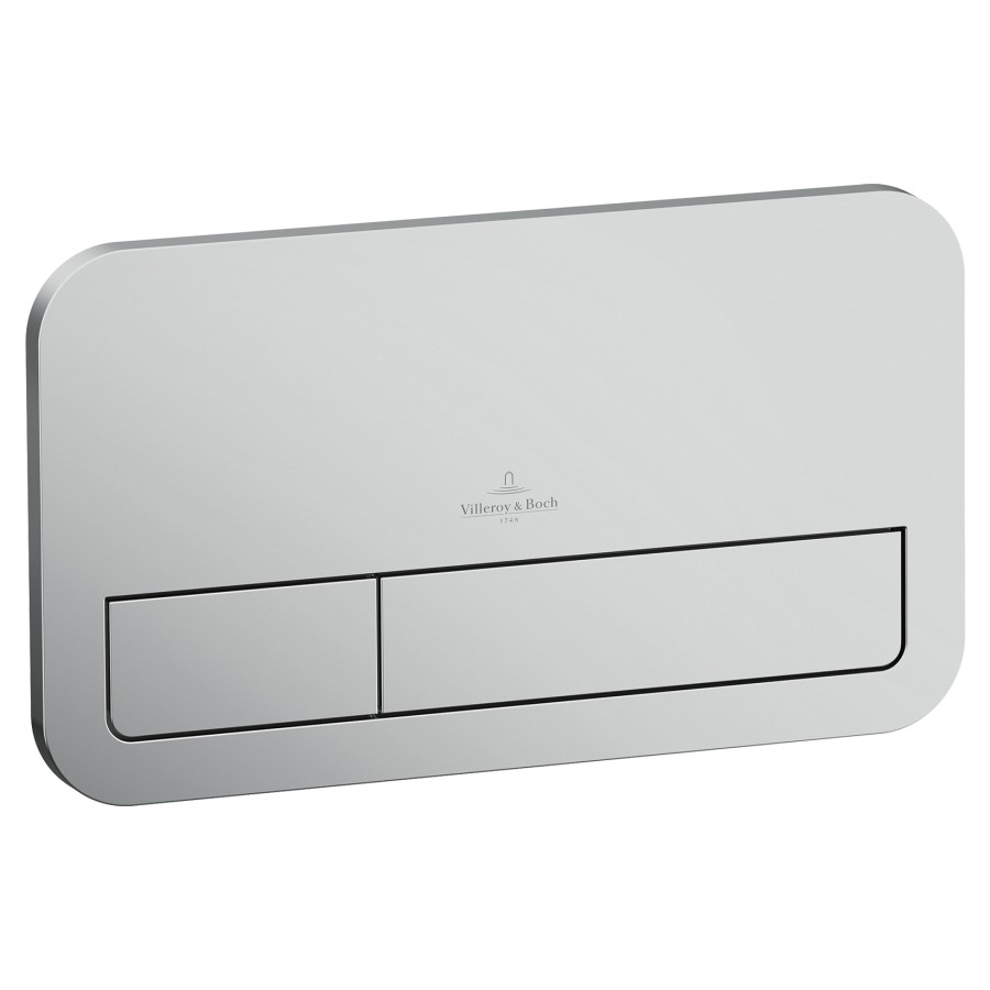 Plaque de fermeture VICONNECT
E200, matière synthétique
commande à deux quantités par
devant/au dessus, pour chasse
d'eau à encastrer ViConnect