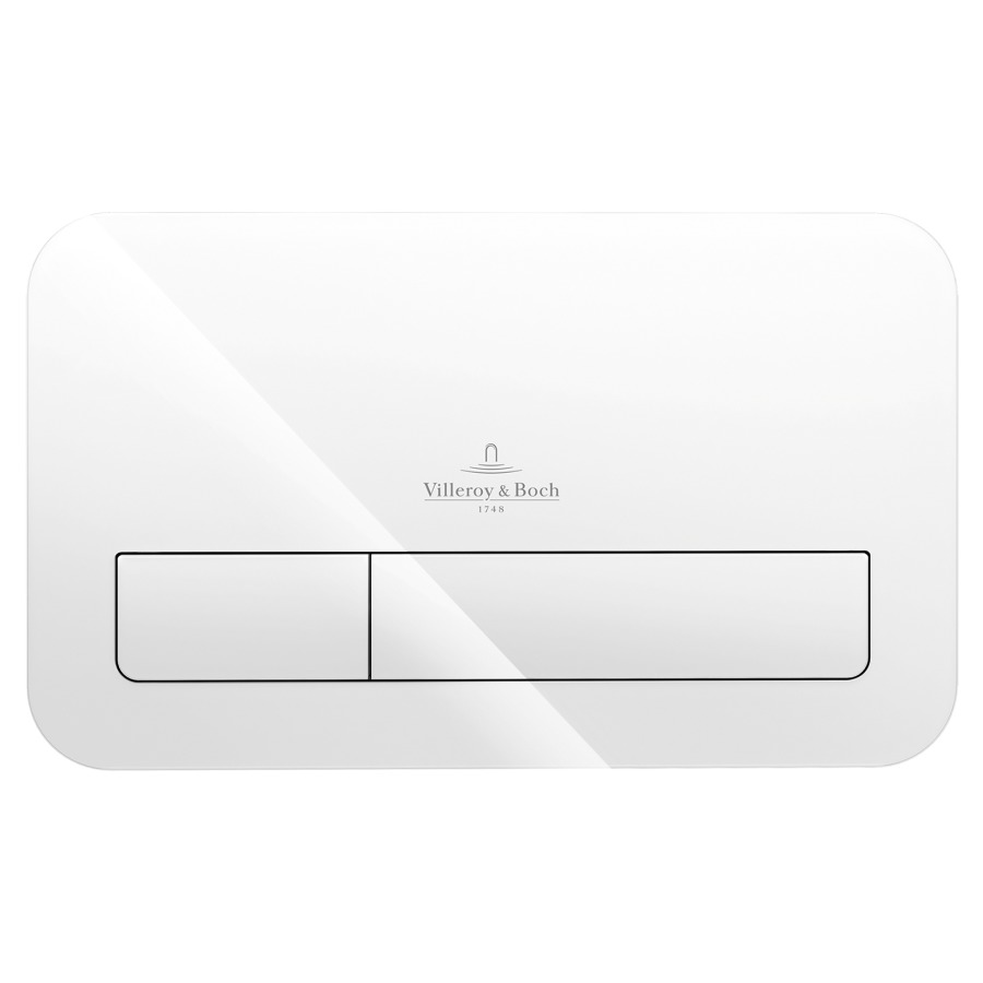 Plaque de fermeture VICONNECT
M200, verre sécurit
commande à deux quantités par
devant/au dessus, pour chasse
d'eau à encastrer ViConnect