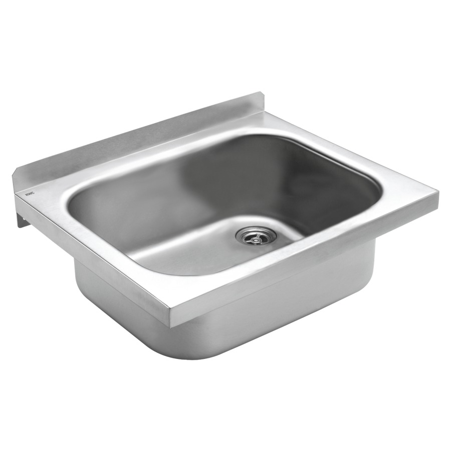 Poste d'eau BS303
50 x 40 cm, acier inoxydable
rebord C4, sans porte-cruche
soupape à grille 1 1/2"