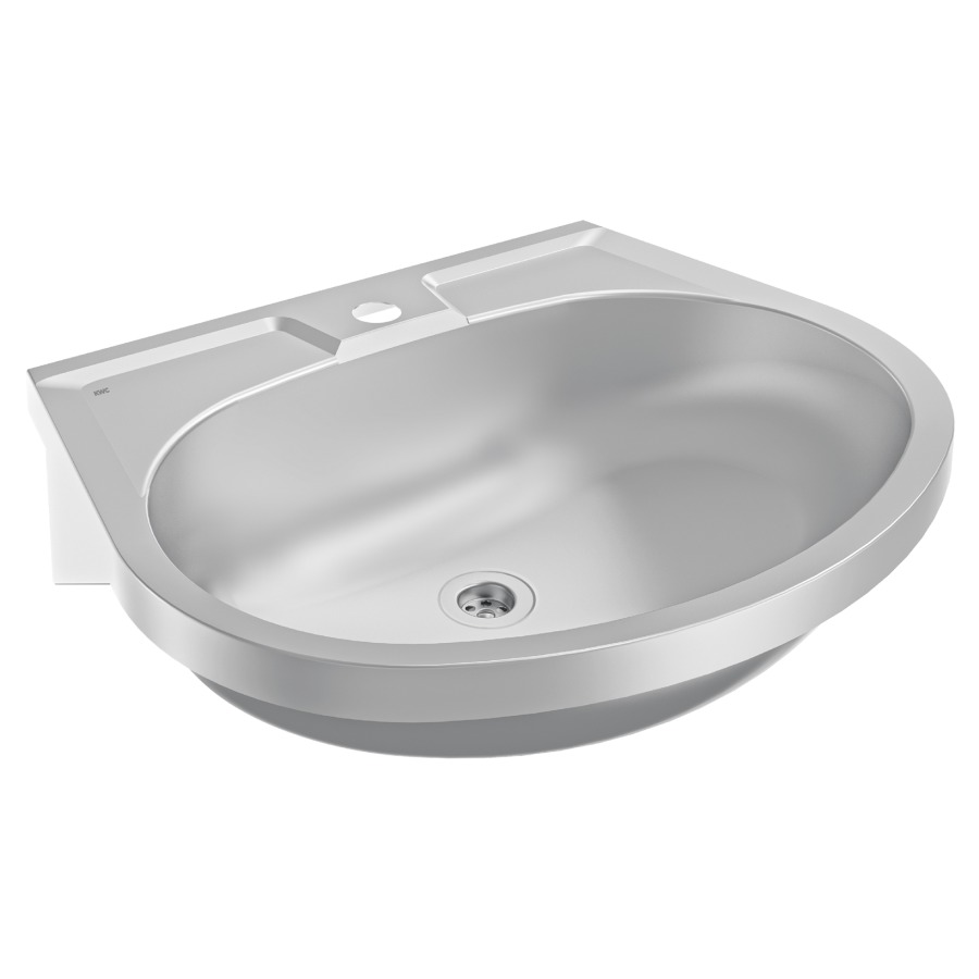 Lavabo ANIMA BS 204-M
55 x 45 cm, acier inoxydable
soupape à grille 1 1/4"
sans trop-plein
trou pour robinetterie
matériel de fixation
