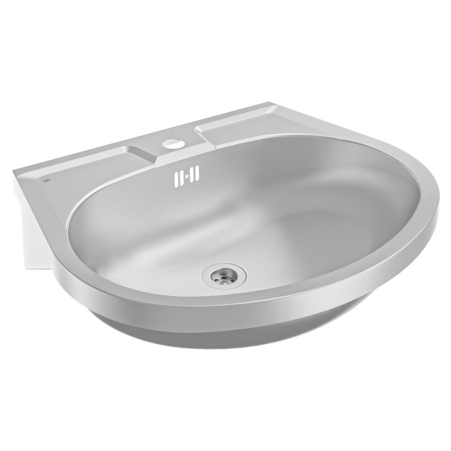 Lavabo ANIMA BS 205-M
55 x 45 cm, acier inoxydable
soupape à grille 1 1/4"
avec trop-plein
trou pour robinetterie
matériel de fixation