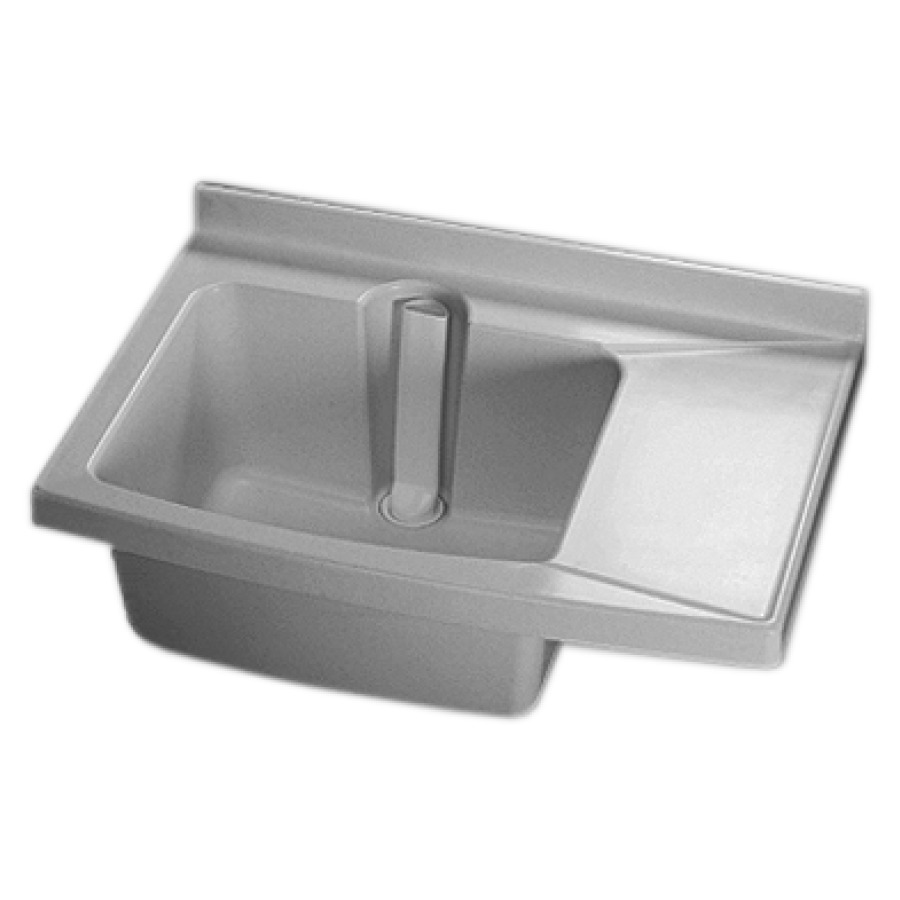 Bac à laver Combi ROMAY-
Classic, 73 x 51 cm
matière synthétique
matériel de fixation
tablette à droite
soupape à surverse 1 1/2"