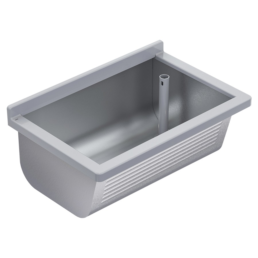 Waschtrog SIRIUS BS312N
70 x 46 cm, Chromnickelstahl
Kunststoffrahmen grau
Standrohrventil 1 1/2" rechts