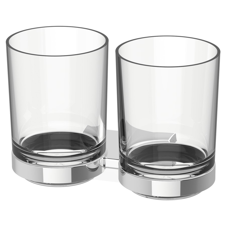 Doppelglashalter CHIC 22
Tritan-Glas klar
unzerbrechlich BPA-frei
Montage Adesio zum Kleben oder
Bohren, mit Befestigungs-
material, ohne Klebstoff
SikaFast