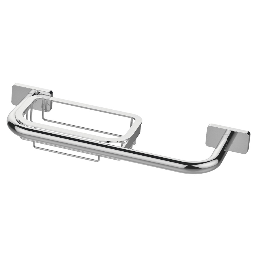 Barre d'appui CHIC 22
36,8 x 12,2 x 4,6 cm
savonnière à barrettes
avec matériel de fixation