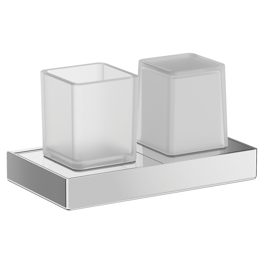 Porte-verre avec distributeur de savon Indissima