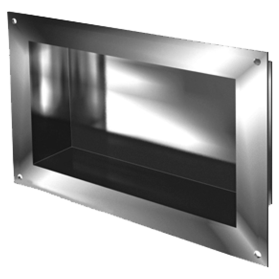 Tablette murale IN-BOX TYPE F
UP, 33 x 33 x 12 cm, à
encastrer, pente 2% vers
l'ouverture, rebord encadrant
5,5 cm, à carreler, matériel
de fixation, IP68