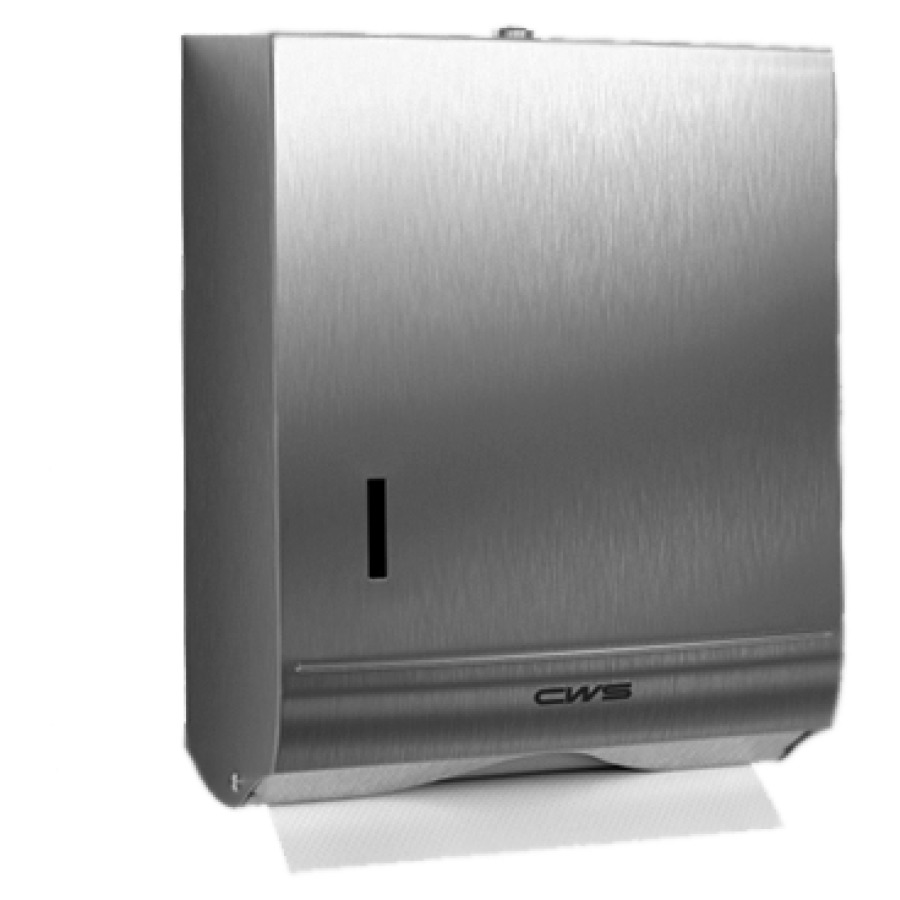 Distr. essuie-mains CWS Stainless Steel Paper Slim